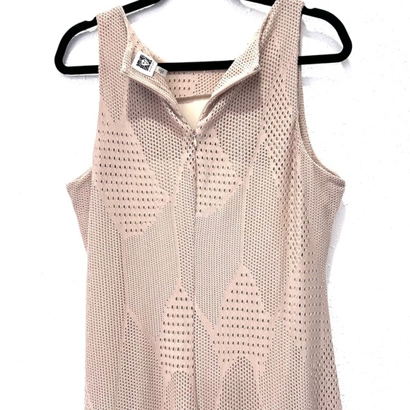 Anne Klein Tan Sheath Midi Dress Halter Sleeveless - Picture 9 of 9